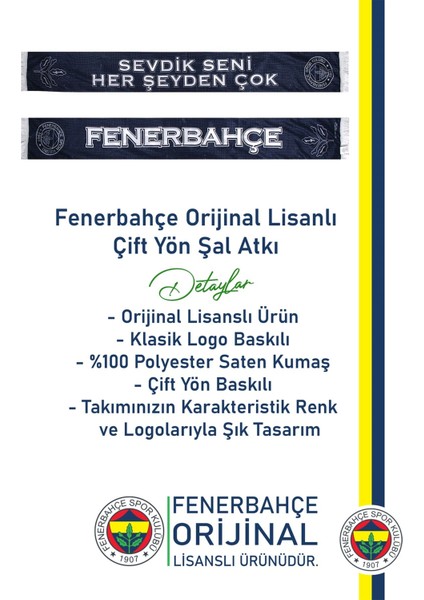 Orijinal Lisanslı Sevdik Seni Her Şeyden Çok Çift Taraflı Şal Atkı Hediyelik Ahşap Kutulu