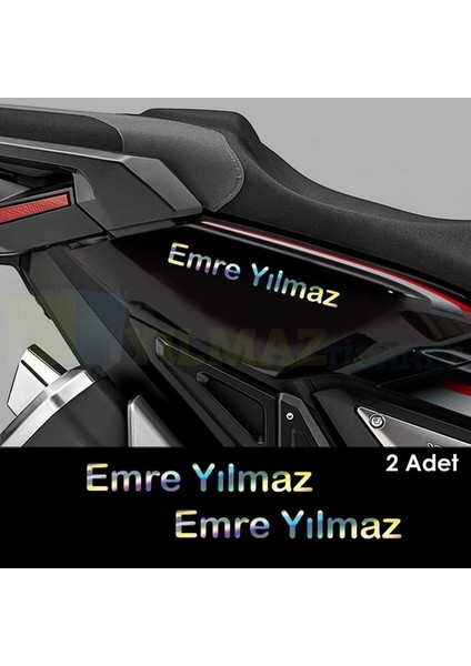 Kişiye Özel Hologram Yazı Ad Soyad 50*8 / 2 Adet