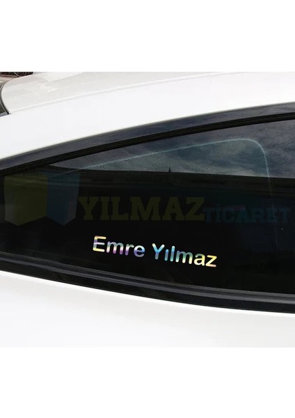 Kişiye Özel Hologram Yazı Ad Soyad 50*8 / 2 Adet