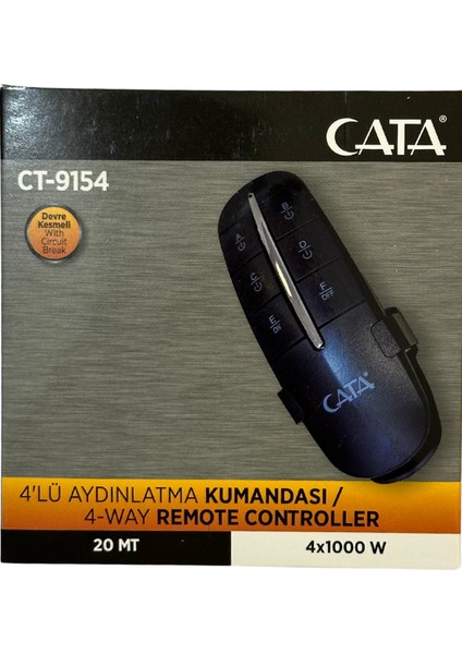 CT-9154 4/'lü Aydınlatma Kumandası