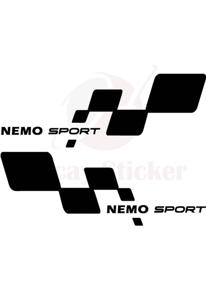 Citroen Nemo Için Uyumlu Aksesuar Kapı Altı Oto Sticker Set Siyah Sağ-Sol 40*15 cm