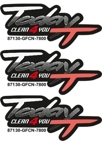 Honda Today Uyumlu Sticker Setı 3 Adet