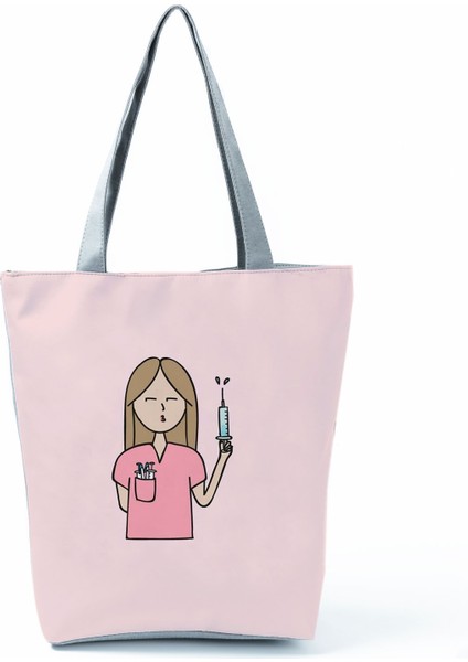 Hemşire Kadın Seyahat Omuz Polyester Tote Çanta (Yurt Dışından)