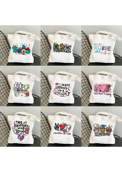 Hemşire Metin Renkli Alışveriş Kadın El Çanta (Yurt Dışından) fırsatları