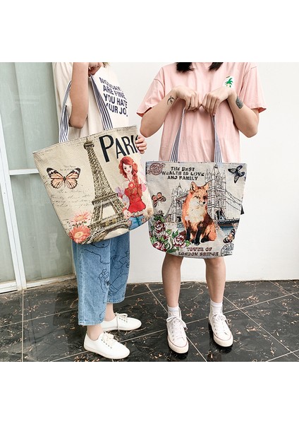 Kadın Etnik Tarzı Kanvas Omuz Büyük Kapasiteli Çok Yönlü Çanta (Yurt Dışından) fırsatları