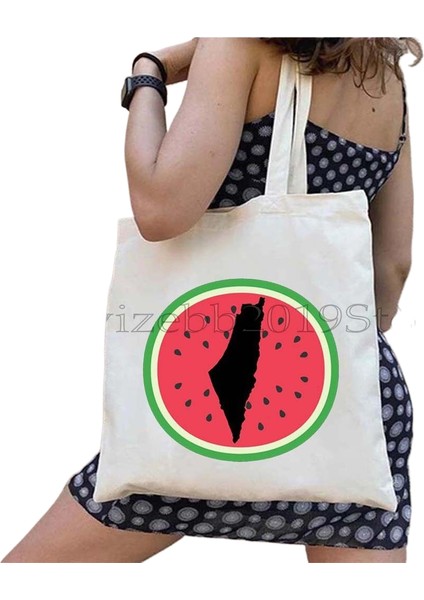 Kanvas Tote Büyük Kapasiteli Seyahat Alışveriş Omuz Çantası (Yurt Dışından)