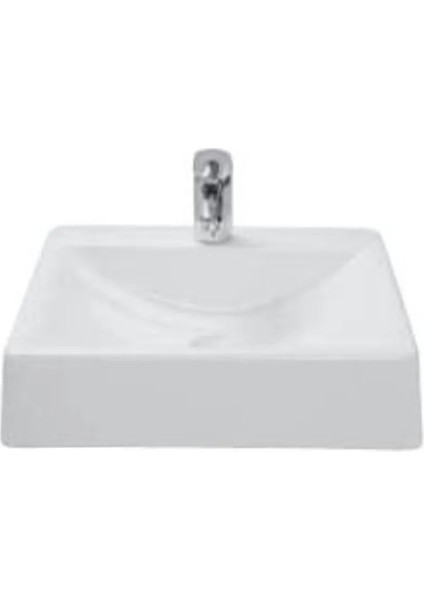 Flow 50X50CM Armatür Delikli Beyaz Lavabo - 7112953100