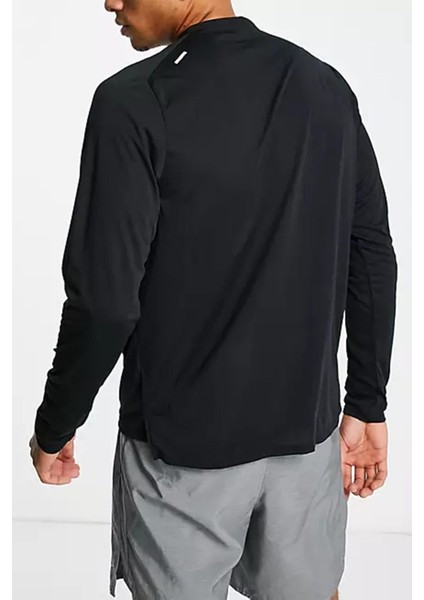 Running Run Division Rise 365 Flash Black Reflektörlü Erkek Koşu Sweatshirt Siyah fiyatları
