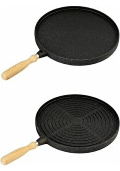 Hamarat Çift Taraflı Döküm Granit Bazlama Gözleme-Izgara Tavası modelleri