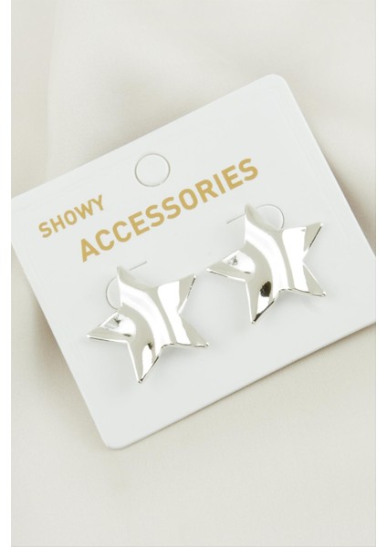 Yıldız Yeni Sezon Metal Küpe