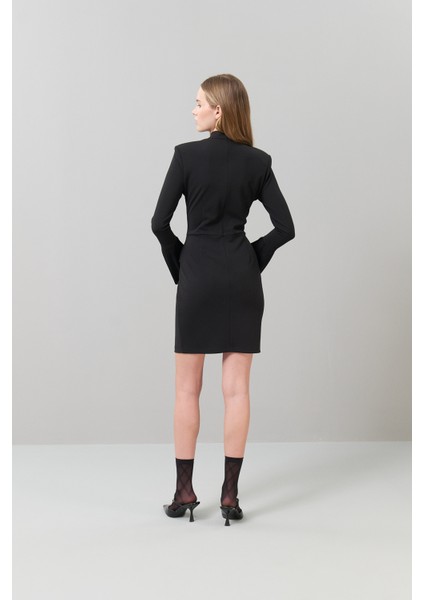 Örme Mini Elbise Siyah K2521004_001 fiyatları