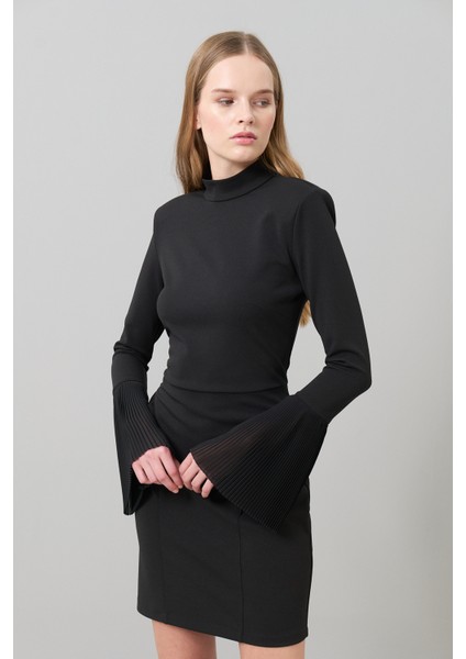 Örme Mini Elbise Siyah K2521004_001 modelleri