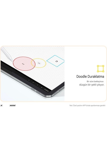 Apple Kalem CE/FC/ROHS Lisanslı Pencil Magnetic İpad Pro/İpad Air/İpad/İpad Mini Uyumlu Type-C Girişli +2 Uc Hediye ORJİNAL SAĞLAM