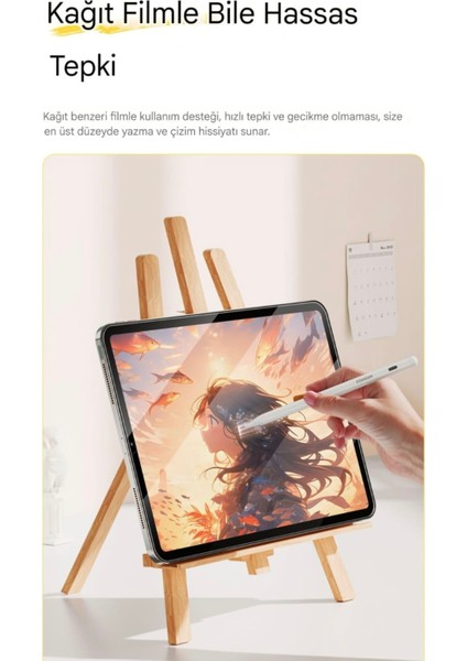 Apple Kalem CE/FC/ROHS Lisanslı Pencil Magnetic İpad Pro/İpad Air/İpad/İpad Mini Uyumlu Type-C Girişli +2 Uc Hediye ORJİNAL SAĞLAM
