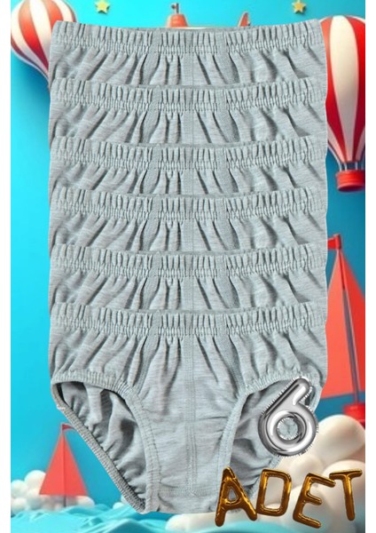 Erkek Çocuk Pamuklu Slip Külot 6'lı Paket