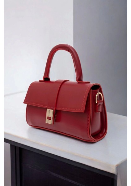 Deyz Bordo Mini Boy Günlük El ve Omuz Çantası