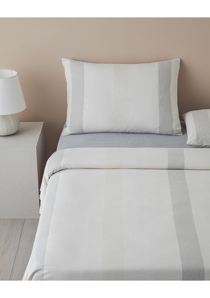 Bold Braid Ipliği Boyalı Çift Kişilik Nevresim Takımı 200X220 cm Gri fiyatları