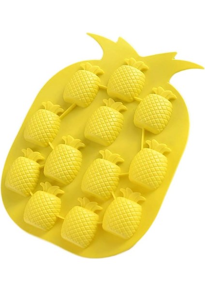 Ananas Şekilli Silikon Buz,Jelibon,Çikolata,Kek Kalıbı
