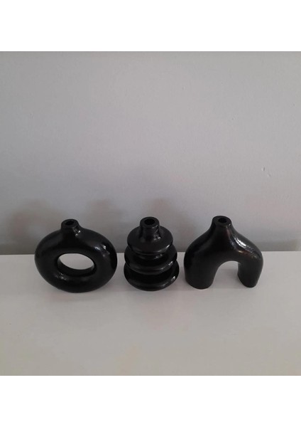Minimal Dekoratif 3lü Vazo Set