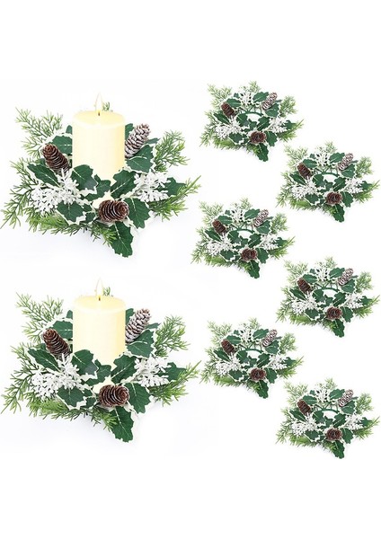 Noel Dekorasyonu Ev Mumluk Çelenk (Yurt Dışından) fiyatları