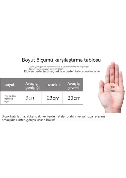 Kadife Çift Katmanlı Kalınlaştırılmış Eldiven (Yurt Dışından)
