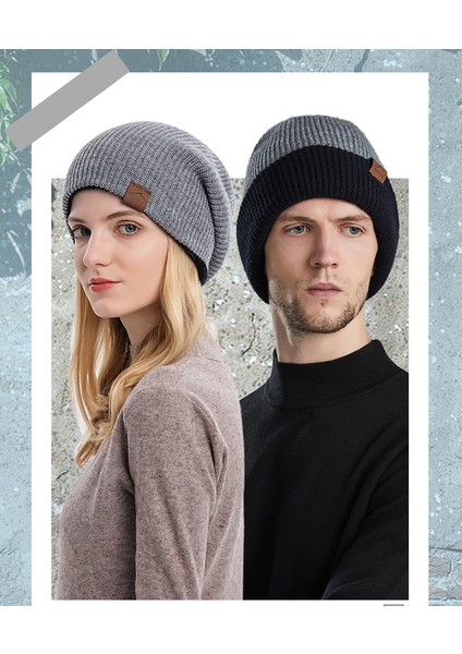 Erkekler ve Kadınlar için Sonbahar ve Kış Unisex Örme Şapka (Yurt Dışından)