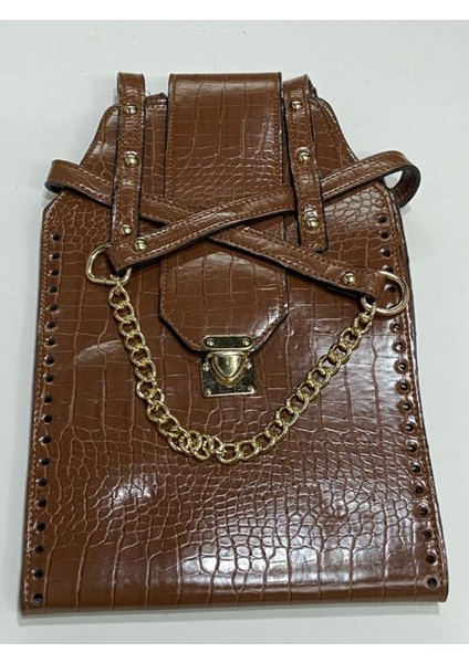 Omuz ve El Çantası Örgü Seti Zincirli Model