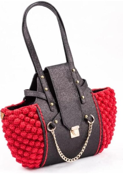 Omuz ve El Çantası Örgü Seti Zincirli Model fırsatları