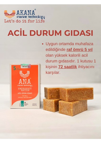 Ana Acil Durum Gıdası 25 Paket x 500 gr