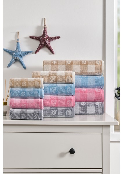 Shell Plaid Kadife Banyo Havlusu 90X150 cm fiyatları