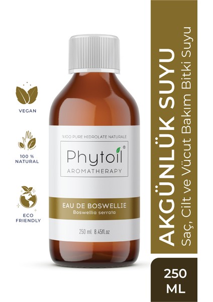 Akgünlük Suyu- Saç, Cilt ve Vücut Bakım Bitki Suyu- Phytoıl Eau De Boswellıe 250 ml