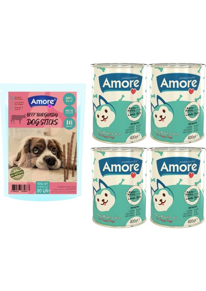Sığır Etli Sebzeli 16li Ödül Çubuğu Beef-Meat Dog Sticks, 4lü Yavru Köpek Konservesi