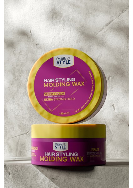 Unisex Şekillendirici Molding Wax - Parlak Sonuç - Ultra Güçlü Tutuş - 150 ml