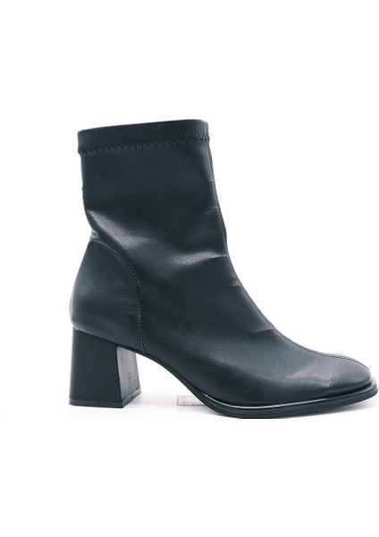 Streç Kadın Bot 02-621 Siyah Cilt