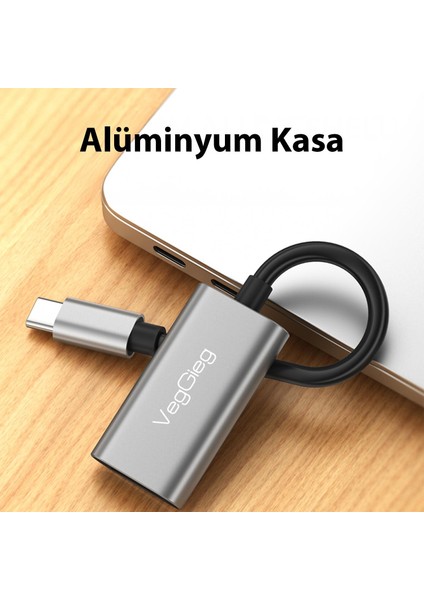 4K 30Hz Type-C To HDMI Çevirici Dönüştürücü Adaptör