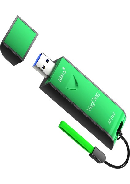 5400 Mbps 2.4ghz/5ghz/6ghz Tri Band Alıcı Verici USB Wifi 6 Adaptör