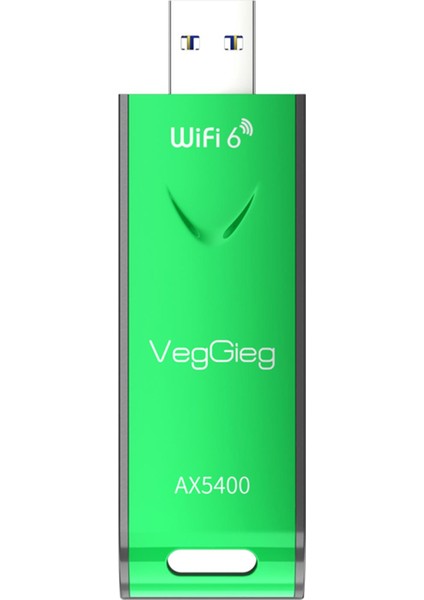 5400 Mbps 2.4ghz/5ghz/6ghz Tri Band Alıcı Verici USB Wifi 6 Adaptör