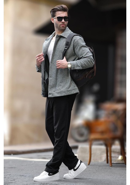 Haki Desenli Cepli Erkek Ceket Gömlek 6756 modelleri