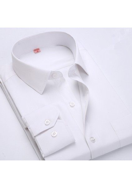 Erkek Gömlek Uzun Kollu Kravat Yaka
