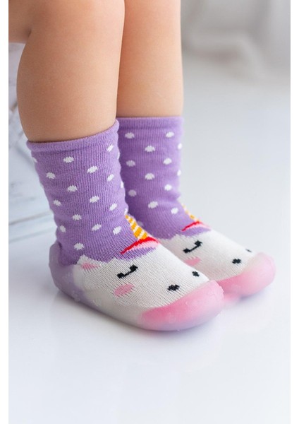 Nou Nou Unicorn Kaydırmaz Taban Çorap Panduf