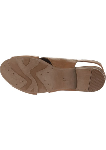 Kahverengi Deri Kadın Topuklu Sandalet 01WA6400 01WA6400 indirimleri