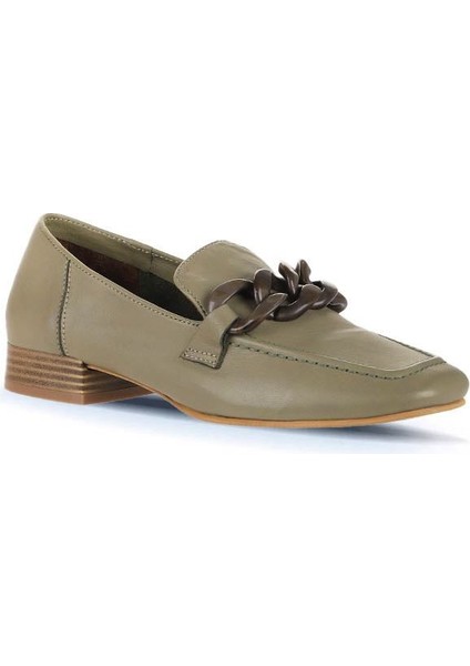 Haki Deri Kadın Loafer 01WU2109 01WU2109 fiyatları