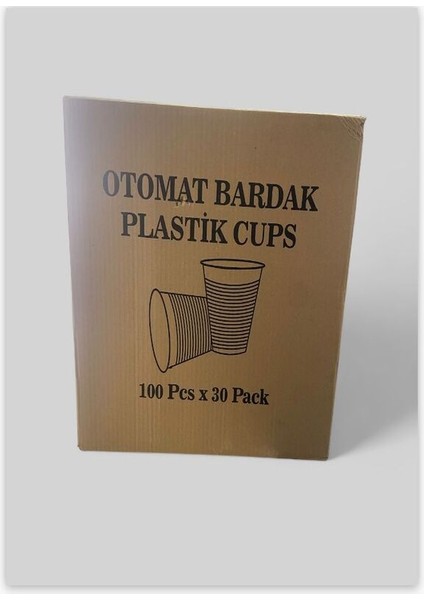 Plastik Pet Bardak Otomat Bardağı 180 cc 3.000 Adet