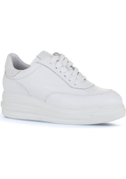 Beyaz Deri-Yılan Kadın Sneakers 16WA8195 16WA8195 fiyatları