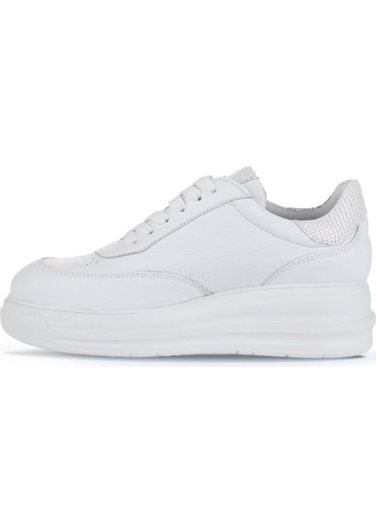 Beyaz Deri-Yılan Kadın Sneakers 16WA8195 16WA8195 modelleri