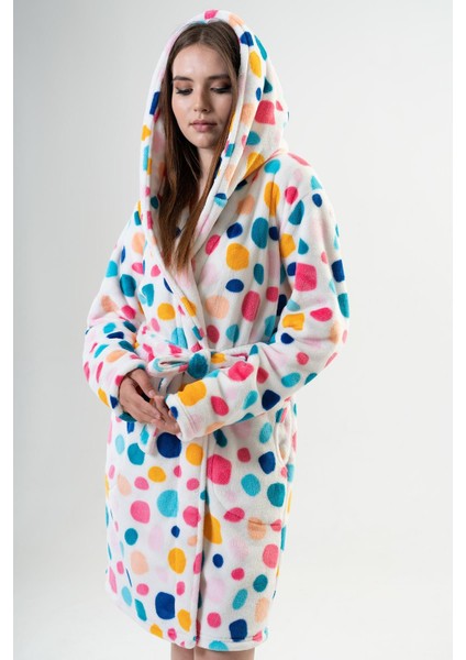 Kadın Welsoft Kapüşonlu Beyaz Sabahlık C1T1N1O202 modelleri