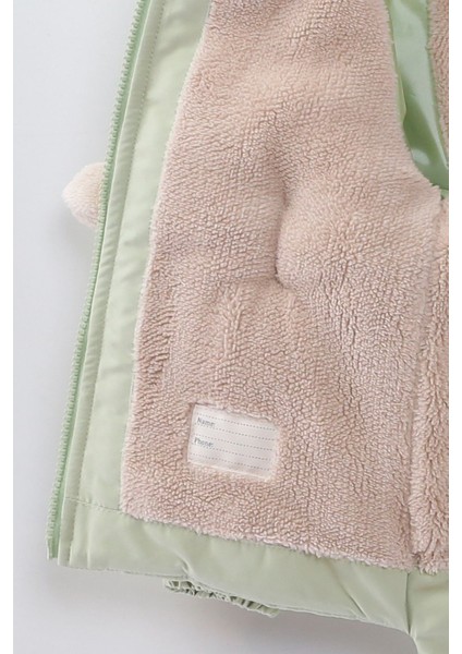 2-7 Yaş Arası Pelüş Tavşanlı Polar Kalın Kız Çocuk Mont fırsatları