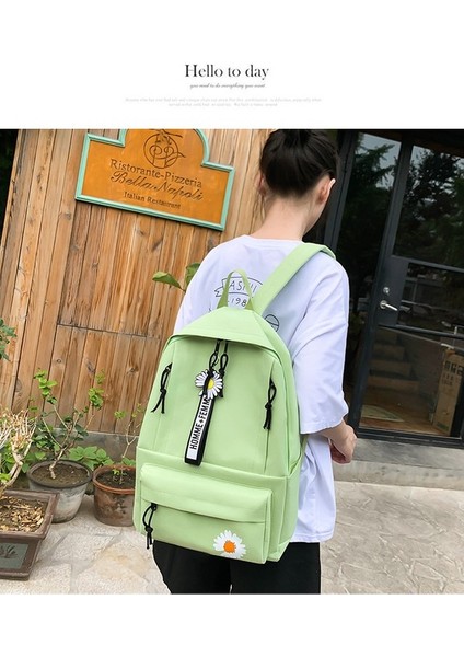 Ivy Stationery Kız Kanvas Okul Çantası Ortaokul Lise Öğrenci Sırt Çantası Basit Sırt Çantası Kadın (Yurt Dışından) indirimleri