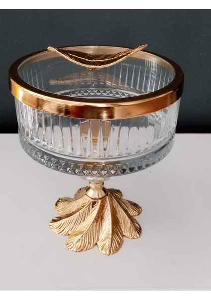 Elize Ayaklı Küçük Sunum Altın