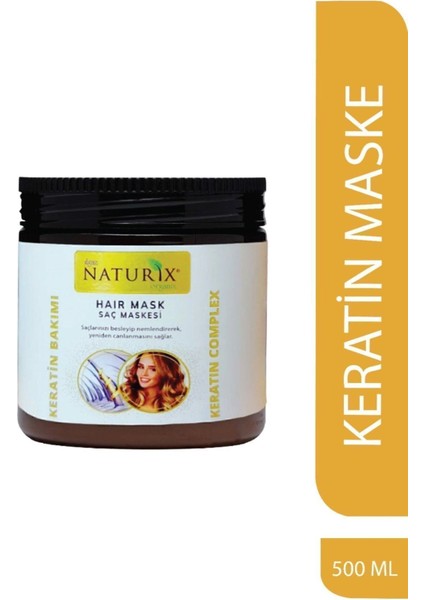 Tüm Saç Tipleri Için Doğal Keratin Bakımı 500 Ml